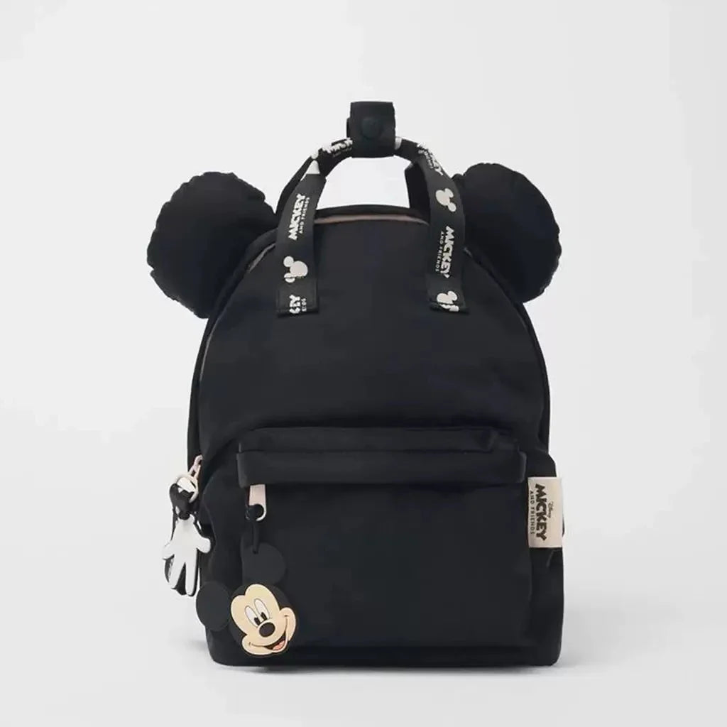 Kids Cartoon Printed Mini Backpack - Lightweight Nylon School Bag for Toddlers & Preschoolers (Ages 4-6)