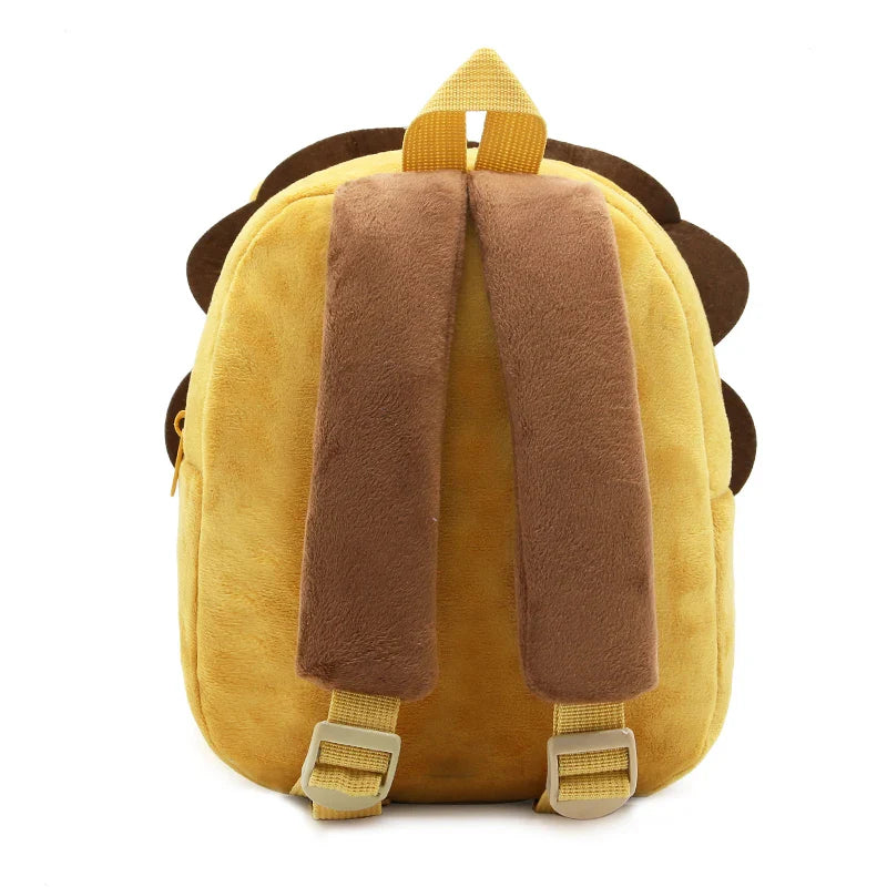 Toddler Plush Lion Backpack for Kindergarten – Cute Cartoon Kids School Bag (1–3 Years)