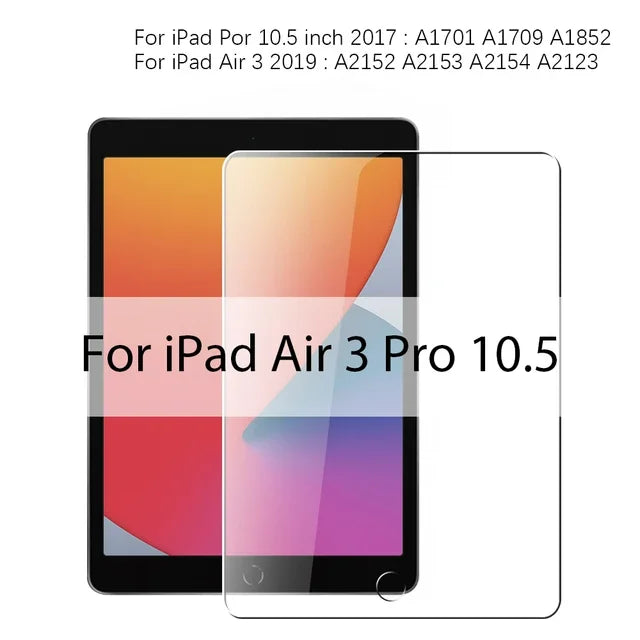 3-Pack Tempered Glass Screen Protector for iPad Air 11-inch (279 mm) HD Anti-Scratch