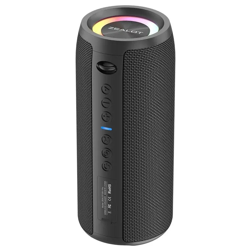 40W Bluetooth 5.2 Portable Speaker, IPX5 Waterproof 3D Stereo Bass TWS Boom Box, 4000mAh