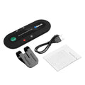 Bluetooth 4.1 Hands-Free Car Speakerphone Sun Visor Clip – Wireless Stereo Speaker with Mic, 10m Range