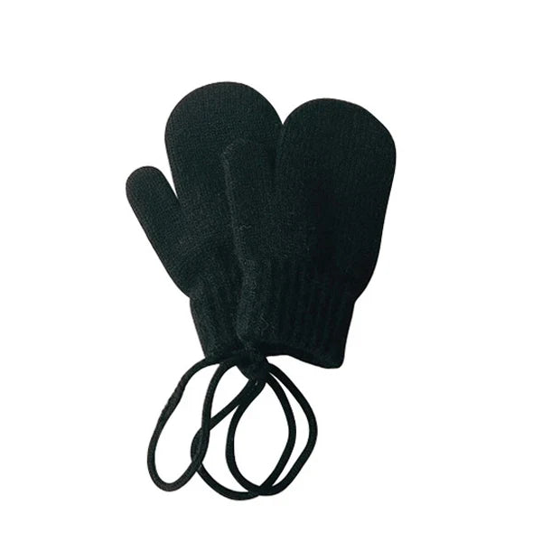Kids Wool Winter Mittens Candy-Colored Knitted Gloves for 1-4 Years (14.5 x 9 cm / 5.7 x 3.5 in)