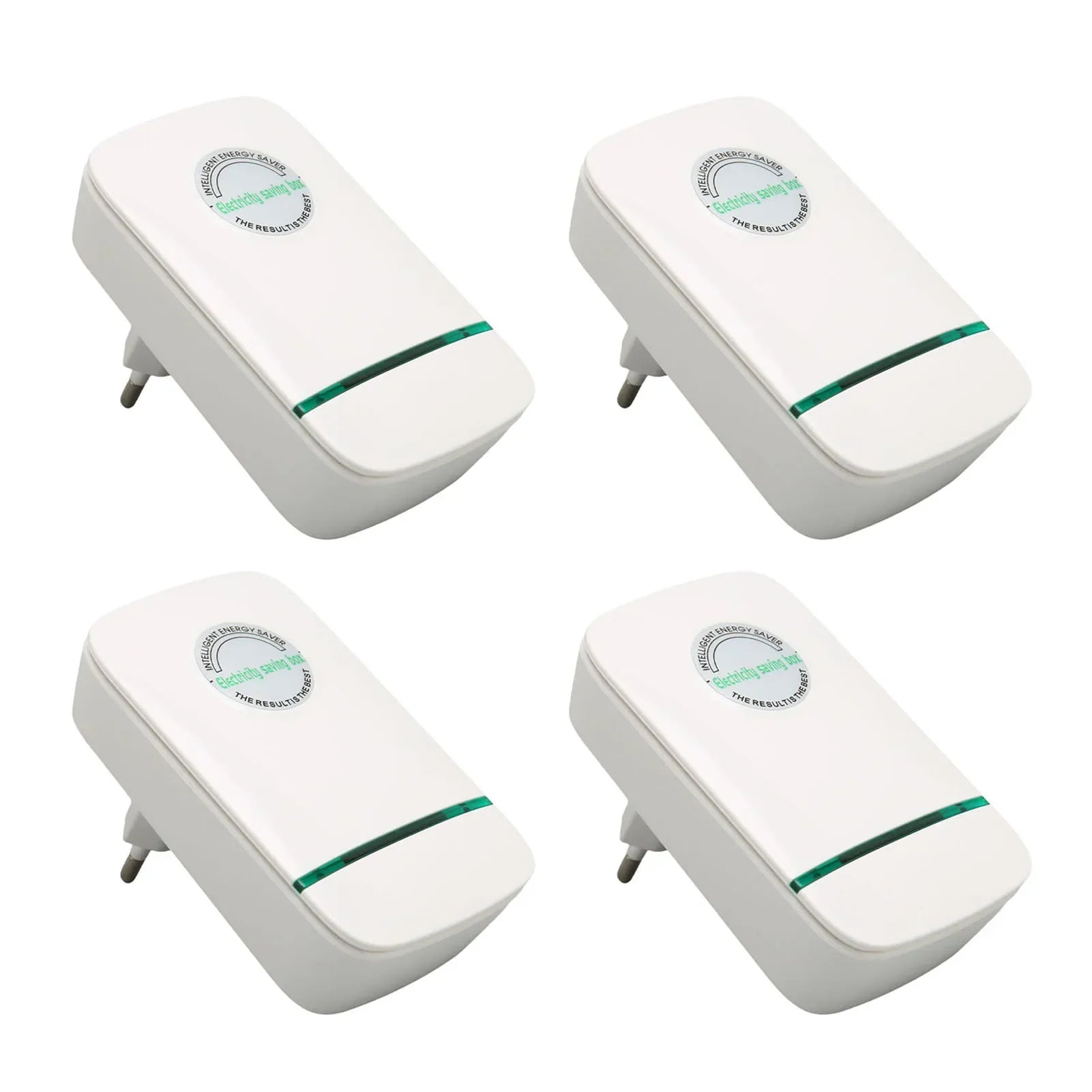 4-Pack Smart Power Saver Box AC 90-240V, Flame Retardant Energy Saving Device for Home