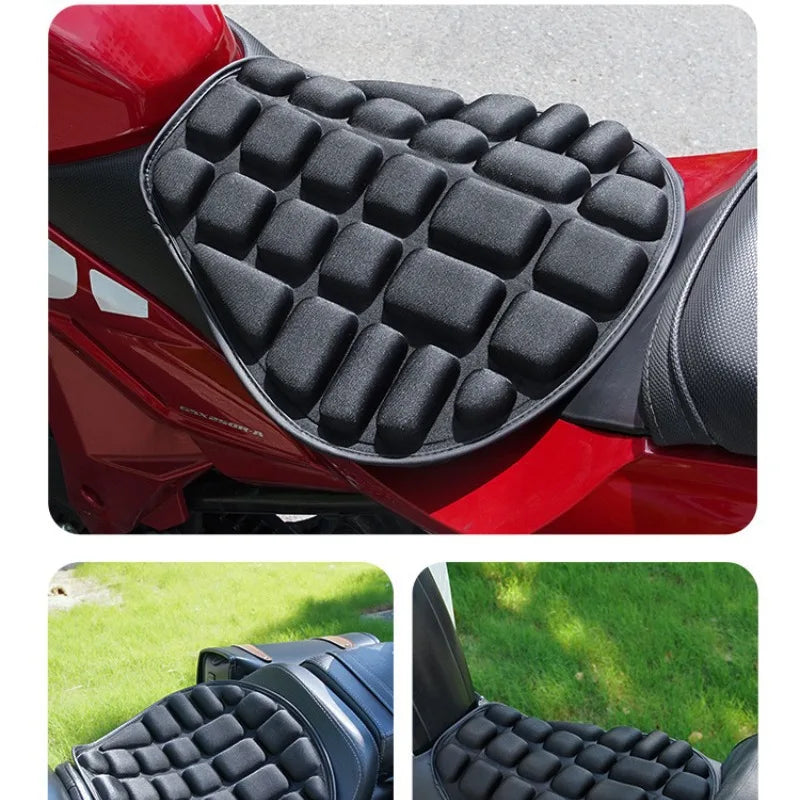 3D Breathable Motorcycle Seat Cushion EVA Foam Soft Non-Slip Pad - Universal Fit for Motorcycles, Scooters & Electric Bikes