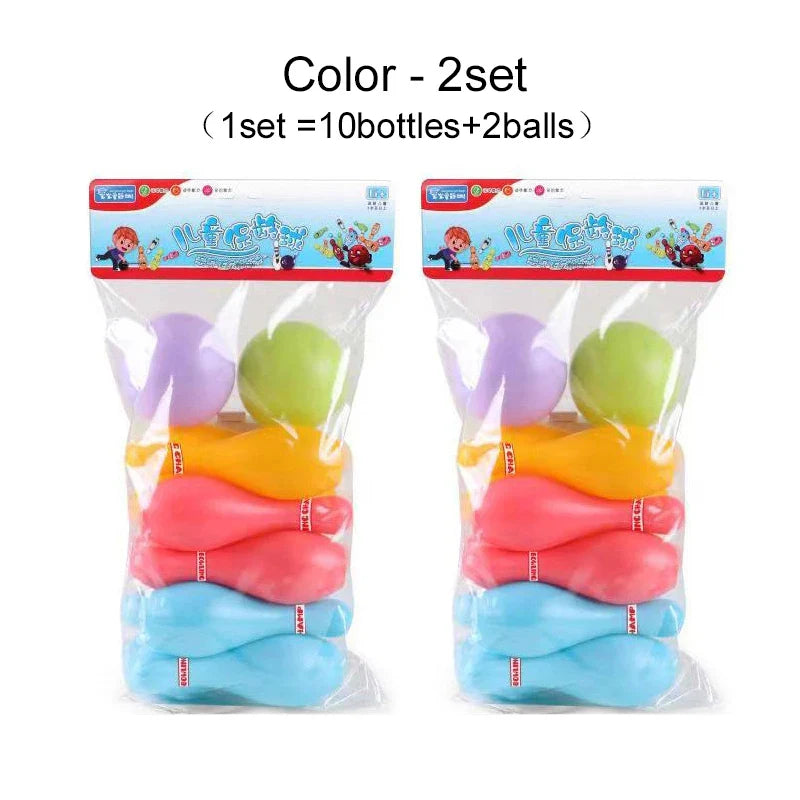 Kids Plastic Bowling Set – Colorful Ball & Pins for Indoor & Outdoor Family Games