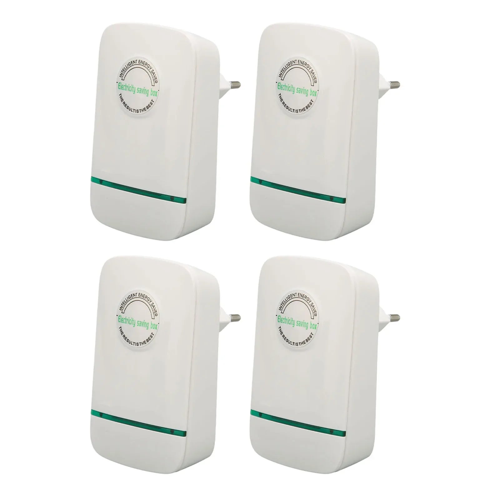 4-Pack Smart Power Saver Box AC 90-240V, Flame Retardant Energy Saving Device for Home
