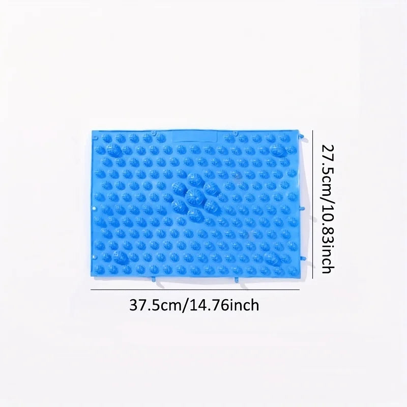 Acupressure Foot Massage Mat – Reflexology Walking Pad Toe Board, Non-Slip TPE Yoga & Bathroom Cushion