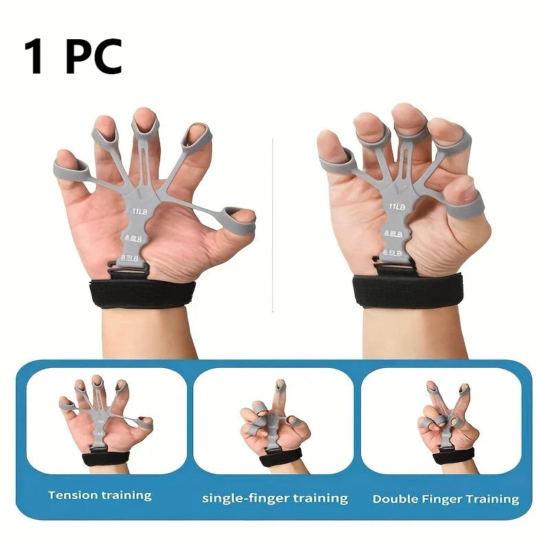 5-Finger Hand Trainer Wrist Puller – Ergonomic Finger & Hand Grip Strengthener for Wrist, Forearm and Muscle Toning
