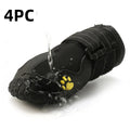 Waterproof Dog Boots 4-Pack – Warm Snow & Rain Booties for Medium/Large Dogs, Reflective Anti-Slip Pet Shoes