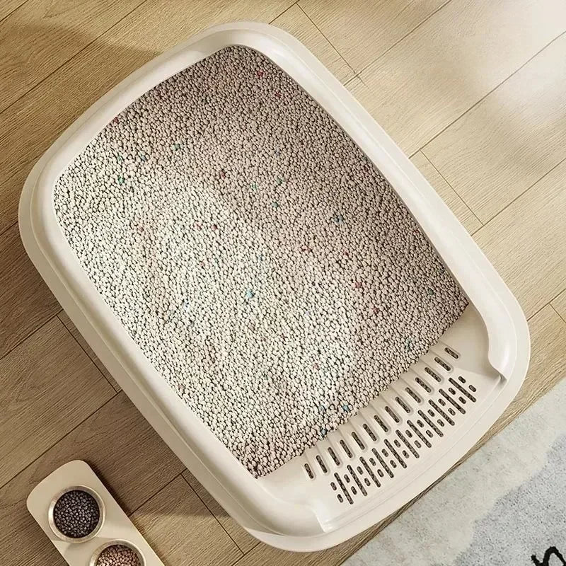 High-Sided Cat Litter Box — Anti-Splash Kitty Sandbox with Side Entry (14.5 x 11.5 x 6.3 in / 36.9 x 29.3 x 16 cm)