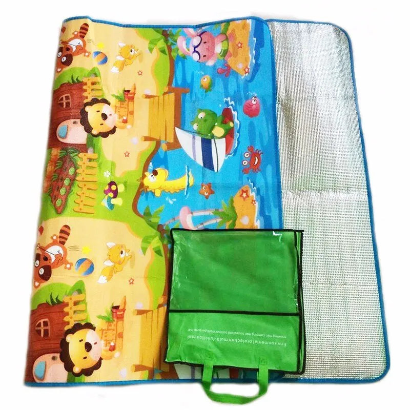 Waterproof Baby Play Mat 180x120 cm (71x47 in) 0.3 cm Soft Foam Crawling Mat for Kids Indoor Outdoor