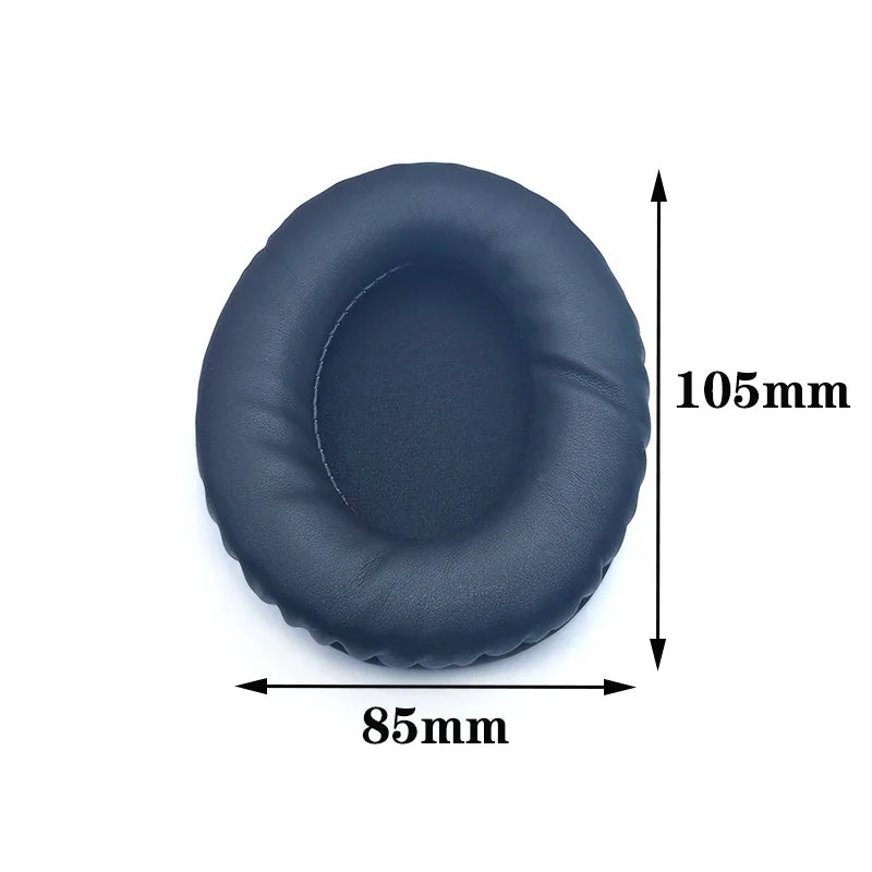 Oval Replacement Ear Pads for Headphones - Leather Foam Cushions, Multiple Sizes (60x70 to 90x110 mm / 2.36x2.76 to 3.54x4.33 in)
