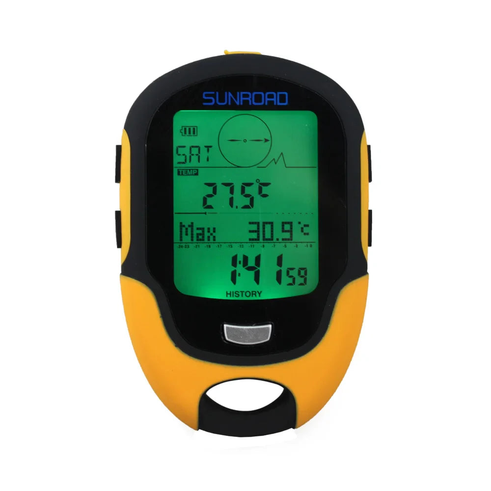 Handheld GPS Altimeter Barometer Compass for Hiking, Camping & Fishing - Portable Outdoor Navigation