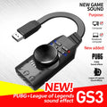 External USB 7.1 Channel Sound Card Adapter with Volume Control - 3.5mm Headset Jack for PC & Laptop