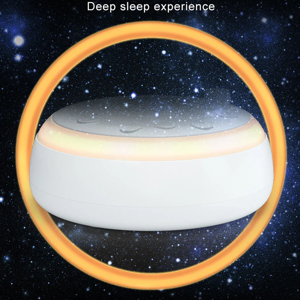 White Noise Machine for Baby — Mini Sleep Sound Machine with Night Light, 16 Soothing Sounds, 15/30/60min Timer, USB-C Rechargeable