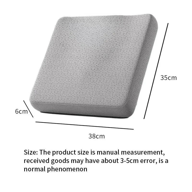 Ergonomic Memory Foam Seat Cushion for Office Chair - Hemorrhoid Relief & Long-Sitting Comfort