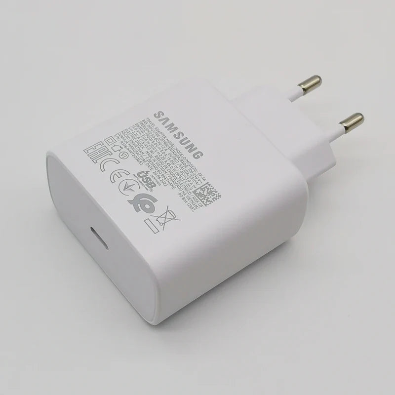 45W USB-C PD Super Fast Charger Adapter with 1.8M (5.9ft) Type-C Cable - EU Plug, Compatible with S24/S23/S22/S21/S20/Note/Flip/Fold Series