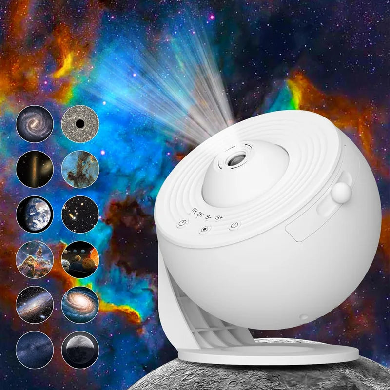 LED Galaxy Starry Sky Projector Night Light 360° Rotating Planetarium Lamp for Kids Room & Bedroom