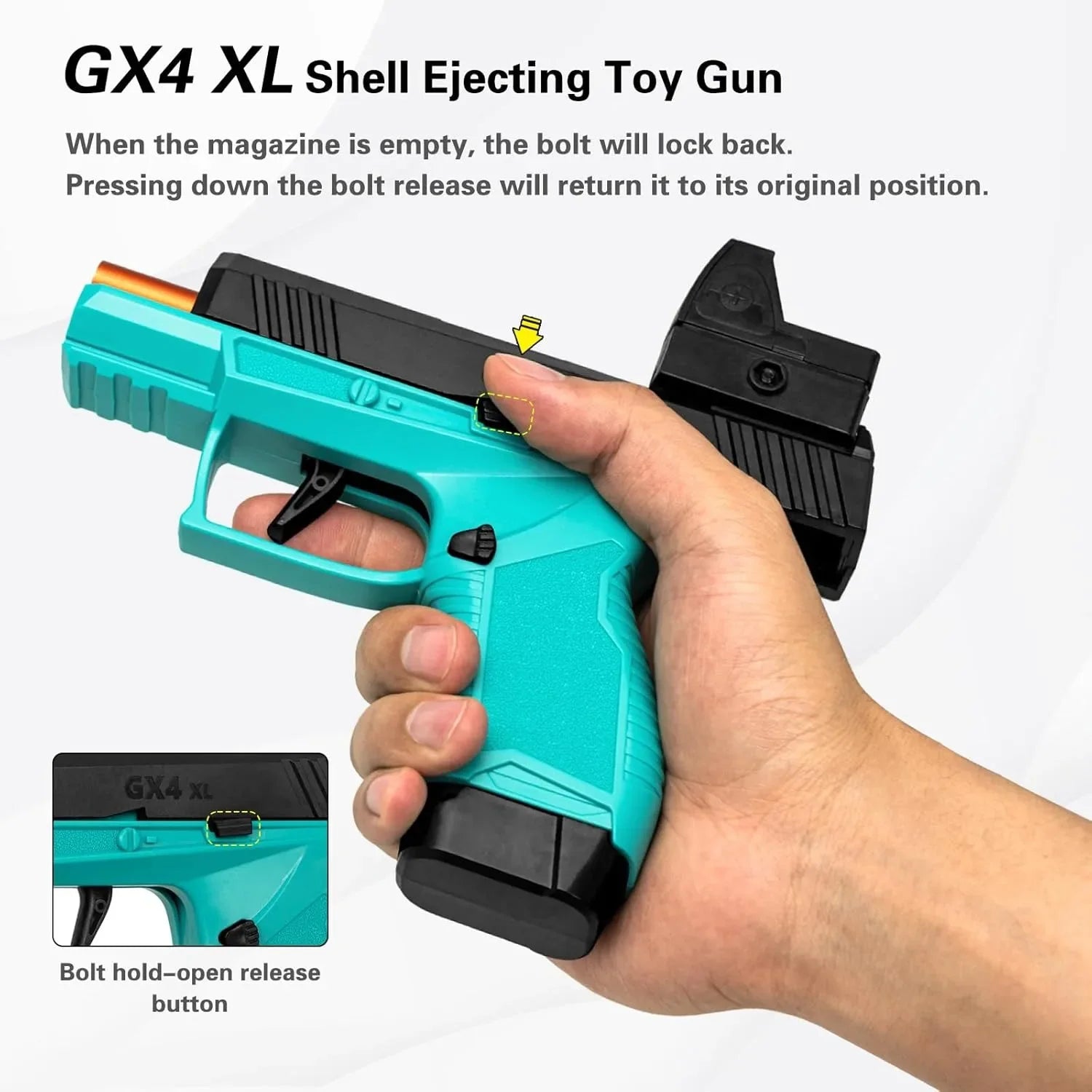 Mini Soft Dart Pistol Toy Gun Airsoft-Style Outdoor Shooting Game — Ages 14+ Gift for Teens & Adults