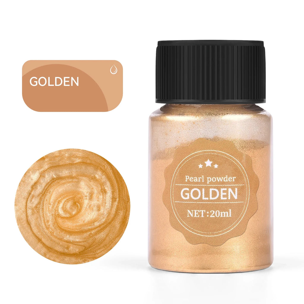 20ml (0.68 fl oz) Pearlescent Mica Powder - Pearl Pigment for Resin, Jewelry, Candles & Nail Art