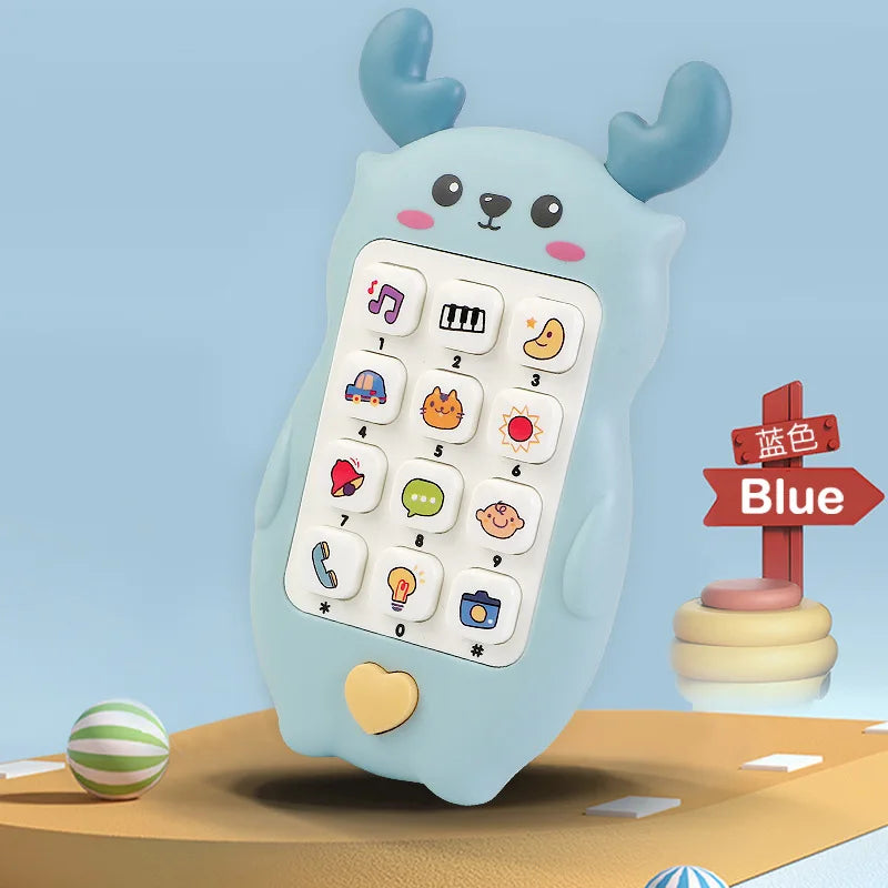 Baby Toy Phone with Music and Teether – Interactive Pretend Play Phone for Infants & Toddlers