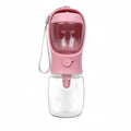 Portable Pet Water Bottle with Built-In Food Storage - Travel Dog & Cat Feeder Bowl