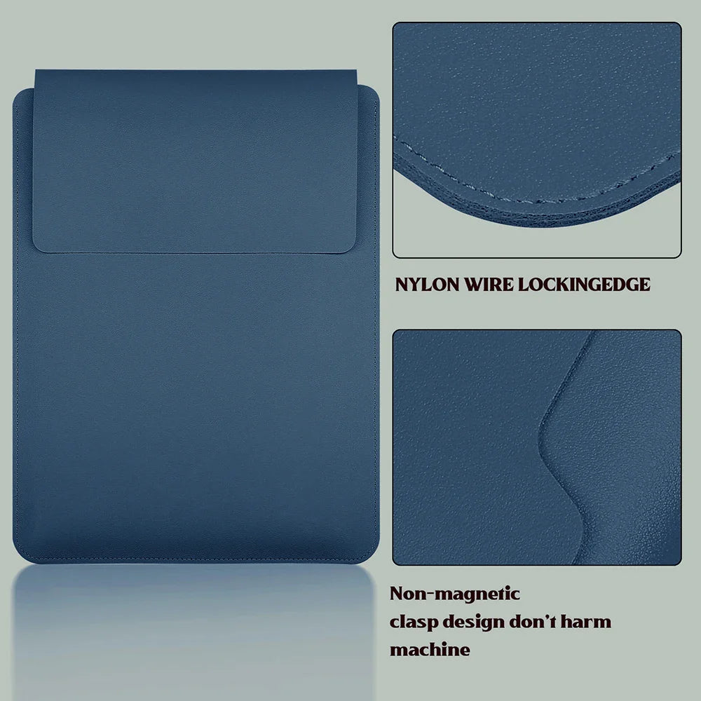 PU Laptop Sleeve for 11–16 Inch Notebooks — 13.3/14/15/15.6/16-Inch Protective Notebook Case