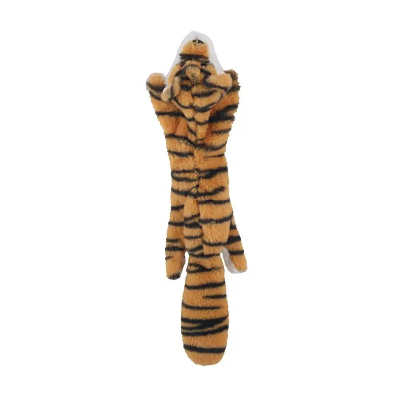 No-Stuffing Squeaky Dog Toy - Durable Simulated Animal Plush with Crinkle and Chew-Resistant Design