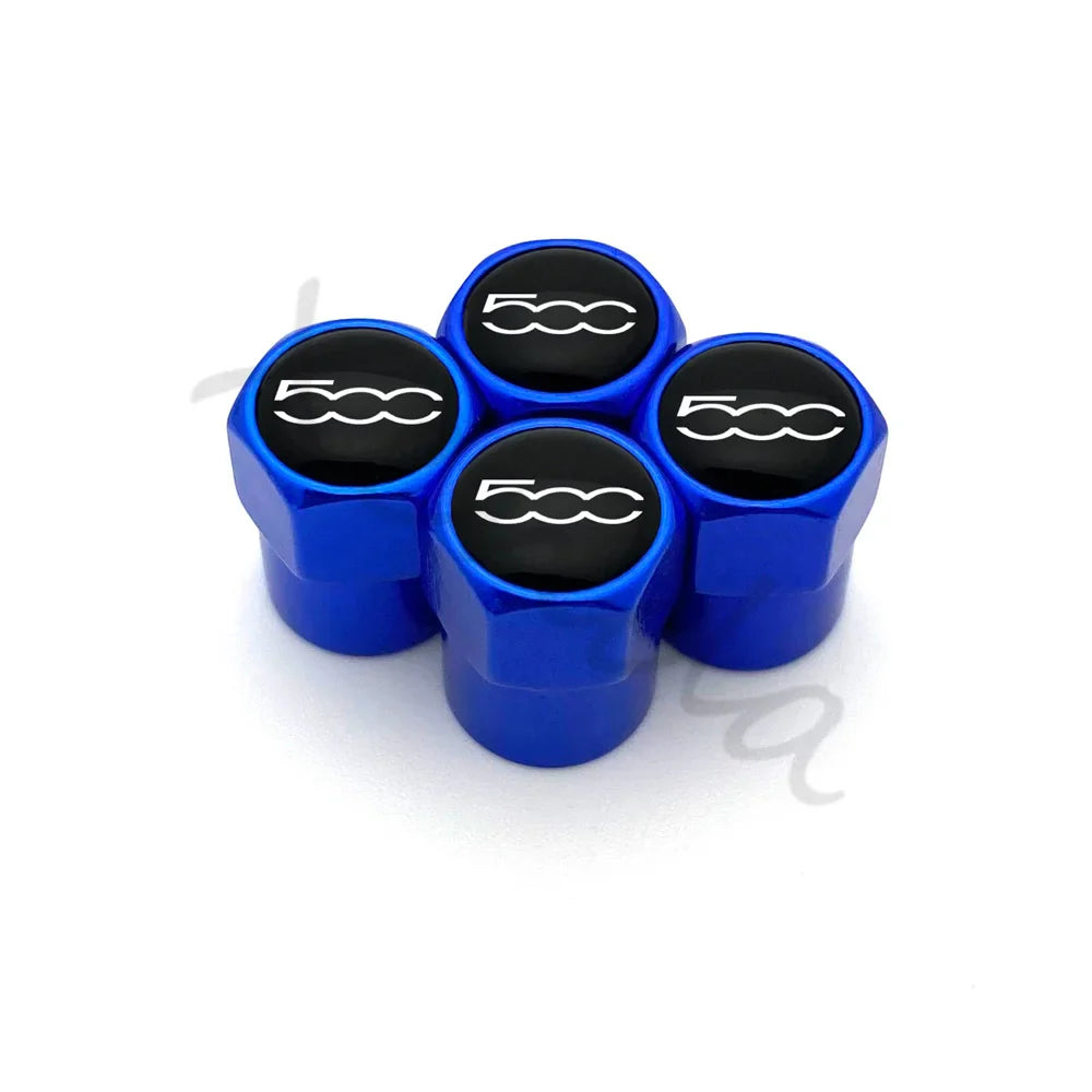 4-Pack Aluminum Alloy Tire Valve Stem Caps – Airtight Dustproof Wheel Valve Covers