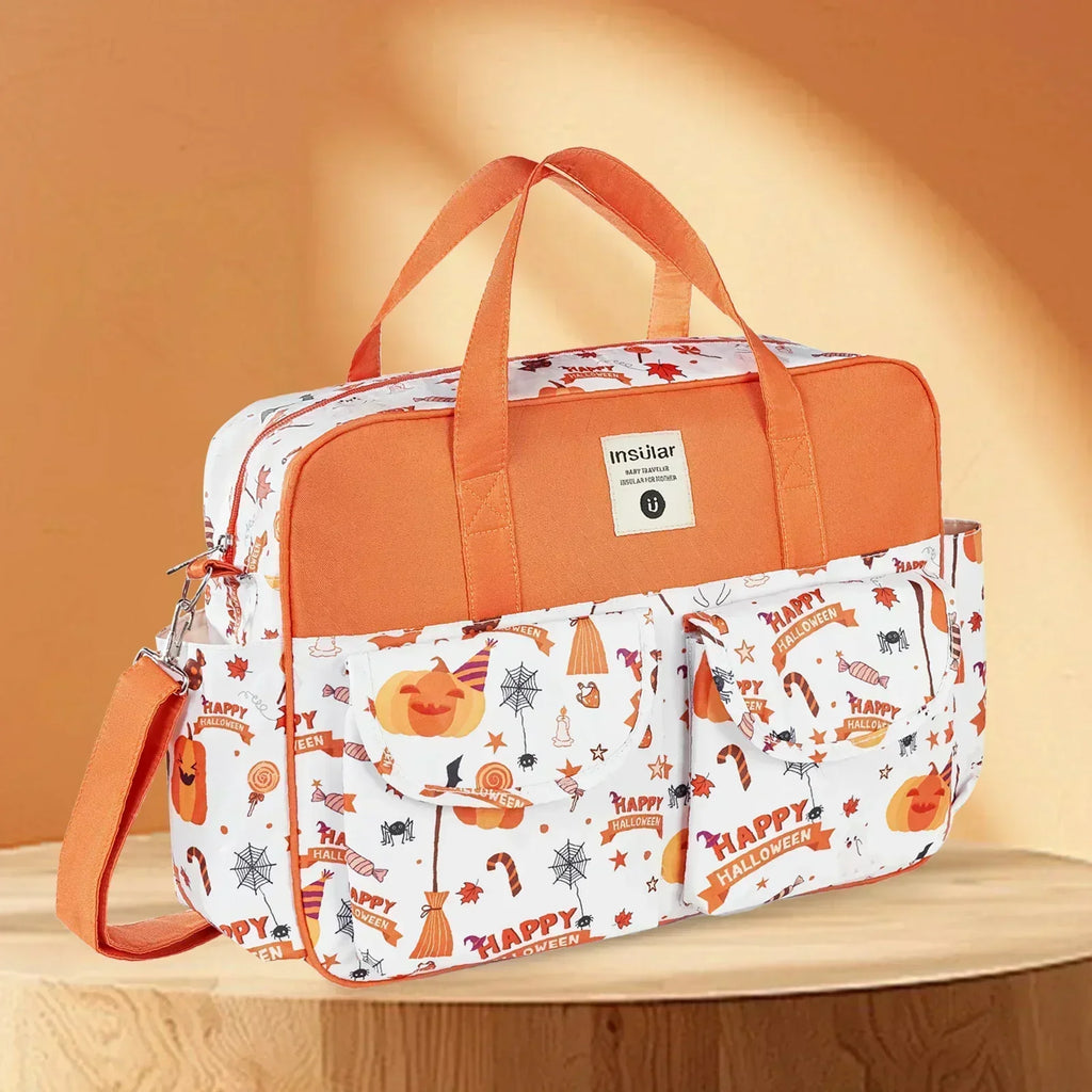 Large Capacity Waterproof Mommy Diaper Bag - Wide-Opening Travel Messenger Crossbody Nappy Bag with Organizer