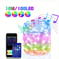 Bluetooth USB Dreamcolor LED String Lights RGBIC Music Sync 5m/10m/20m (16ft/33ft/66ft) IP65 Waterproof Fairy Garland