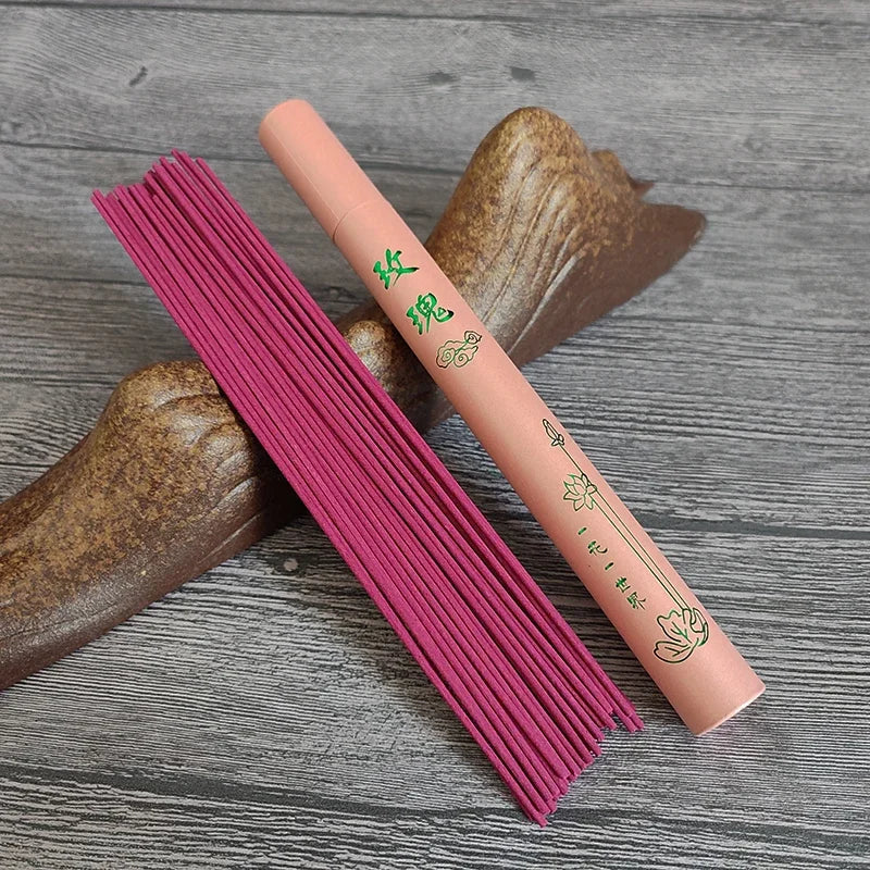 40-Pack Natural Sandalwood Incense Sticks — Lavender, Green Tea & Rose Aromas for Home, Meditation & Ceremony