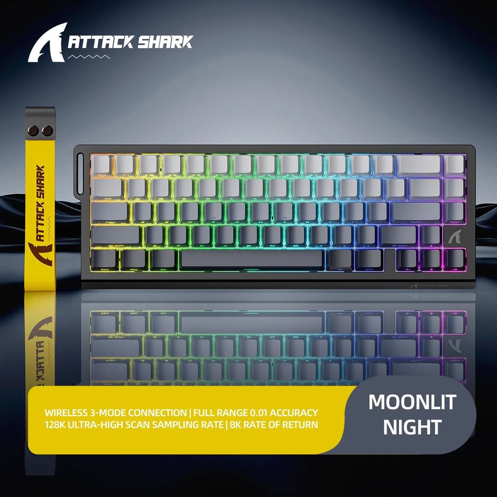 Magnetic Mechanical RGB Gaming Keyboard — 0.01mm Precision, 8000Hz Polling, 128K Scan, 0.125ms Response, Hot-Swap, Multi-Mode