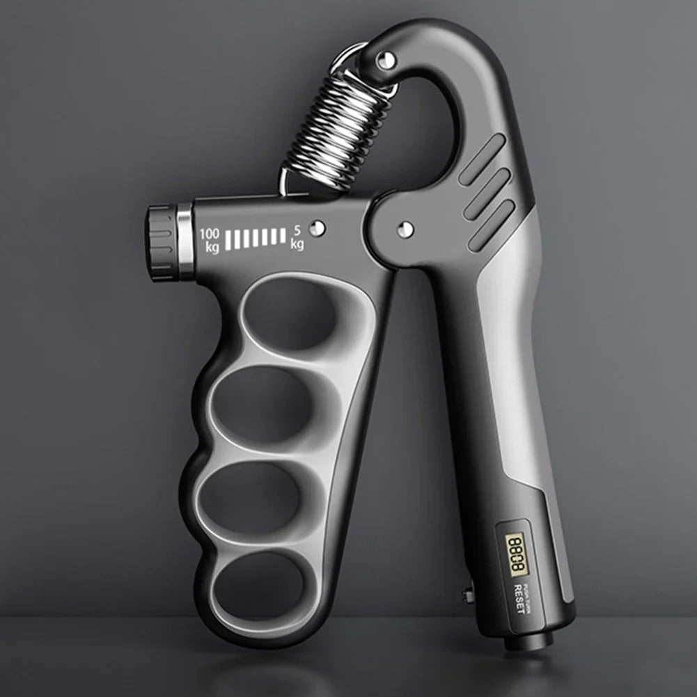 Adjustable 5-100KG Grip Strength Trainer with Electronic Counter, Wrist Expander Hand Gripper for Muscle Building & Recovery