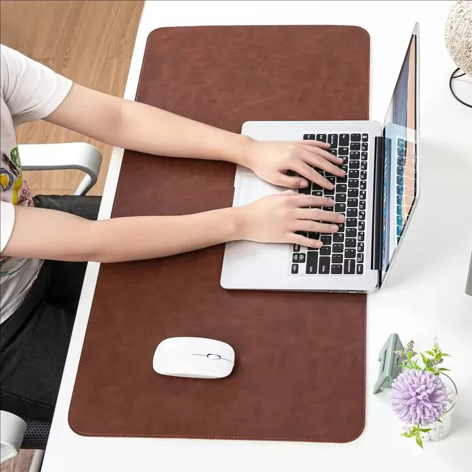 Waterproof PU Desk Mat – Large Non-Slip Mouse Pad & Keyboard Protector for Laptop and Computer