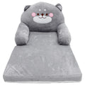 Elephant Plush Folding Baby Sofa Chair for Toddlers - Kids Nursery & Playroom Seat
