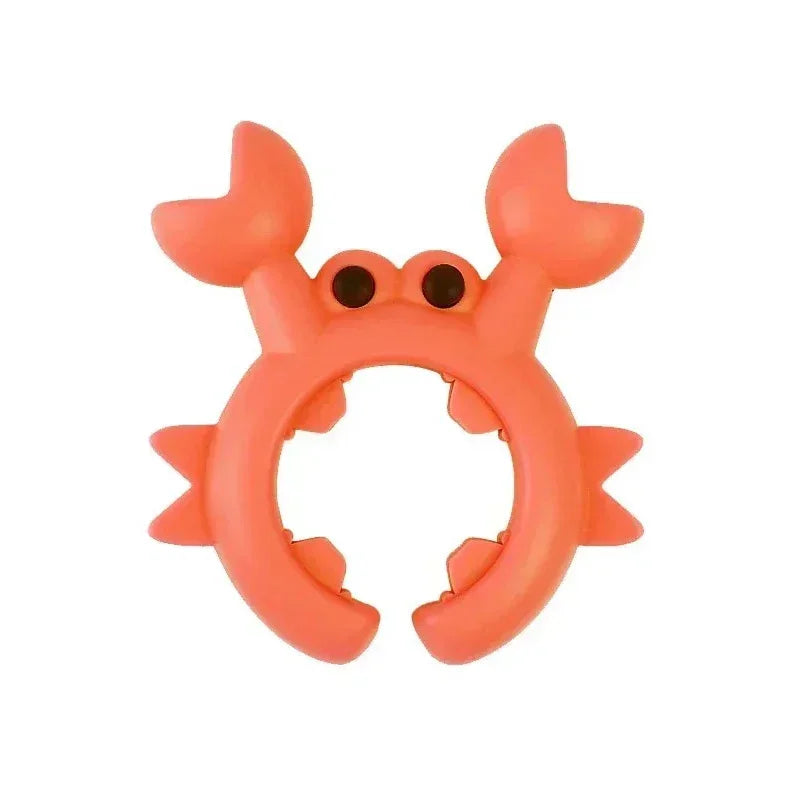 Silicone Crab Spatula Holder Pot Clip — Heat-Resistant Spoon Rest & Overflow Guard (1/2/4/6-Pack)