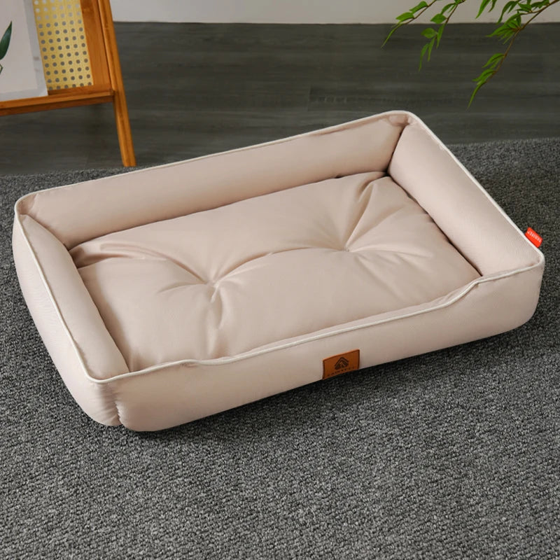 Waterproof 600D Oxford Dog Bed – Thick PP Cotton, Bite-Resistant Pet Mat for All Seasons