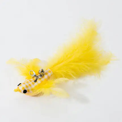 Interactive Feather Cat Toy – Feather Teaser for Cat Play & Exercise