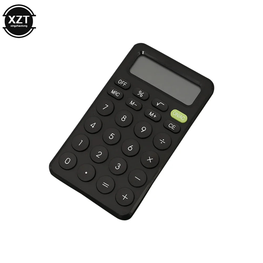 8-Digit Mini Desk Calculator with Large Buttons — Portable Battery-Powered Calculator for Students & Small Business