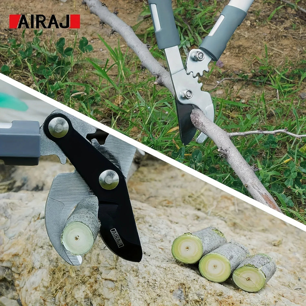 Ratchet Long-Handle Loppers Heavy-Duty Pruning Shears for Coarse Branches Garden, Bonsai & Orchard