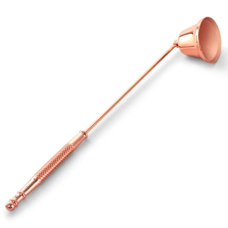 Elegant Metal Candle Snuffer - Long Handle Candle Extinguisher & Wick Snuffer for Home Decor Gift