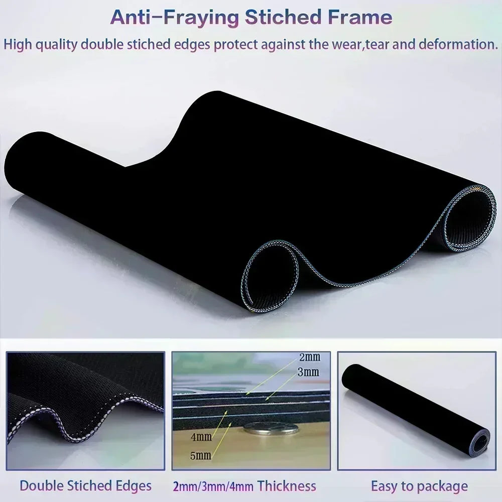 Custom Gaming Desk Mat – Personalized HD Mouse Pad Playmat, Multiple Sizes up to 1000x500mm (39.4x19.7 in) Non-Slip Rubber