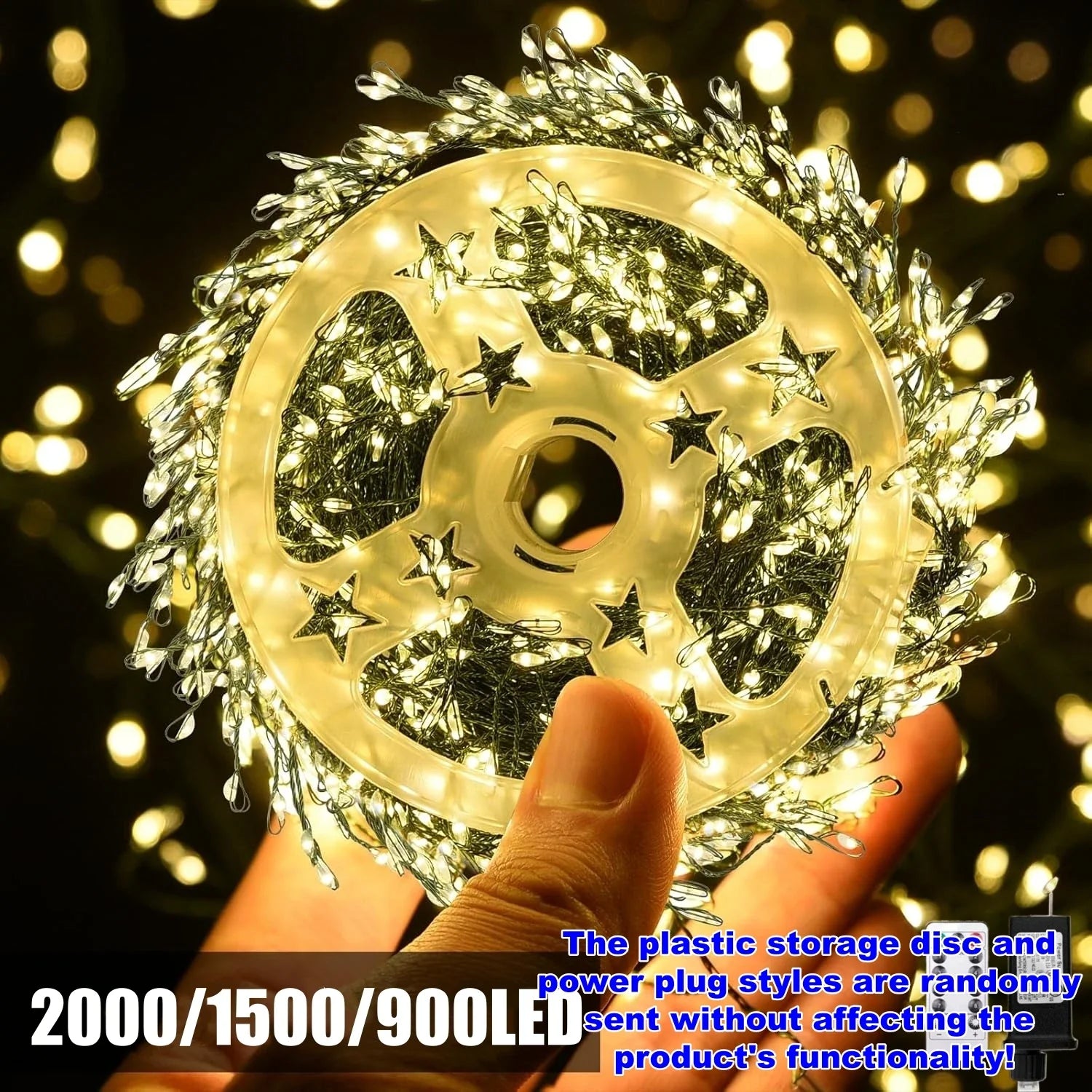 Outdoor Remote-Controlled Copper Wire LED String Lights — 30m / 50m / 75m (98 / 164 / 246 ft) Waterproof Fairy Lights for Christmas Trees Wreaths Patio