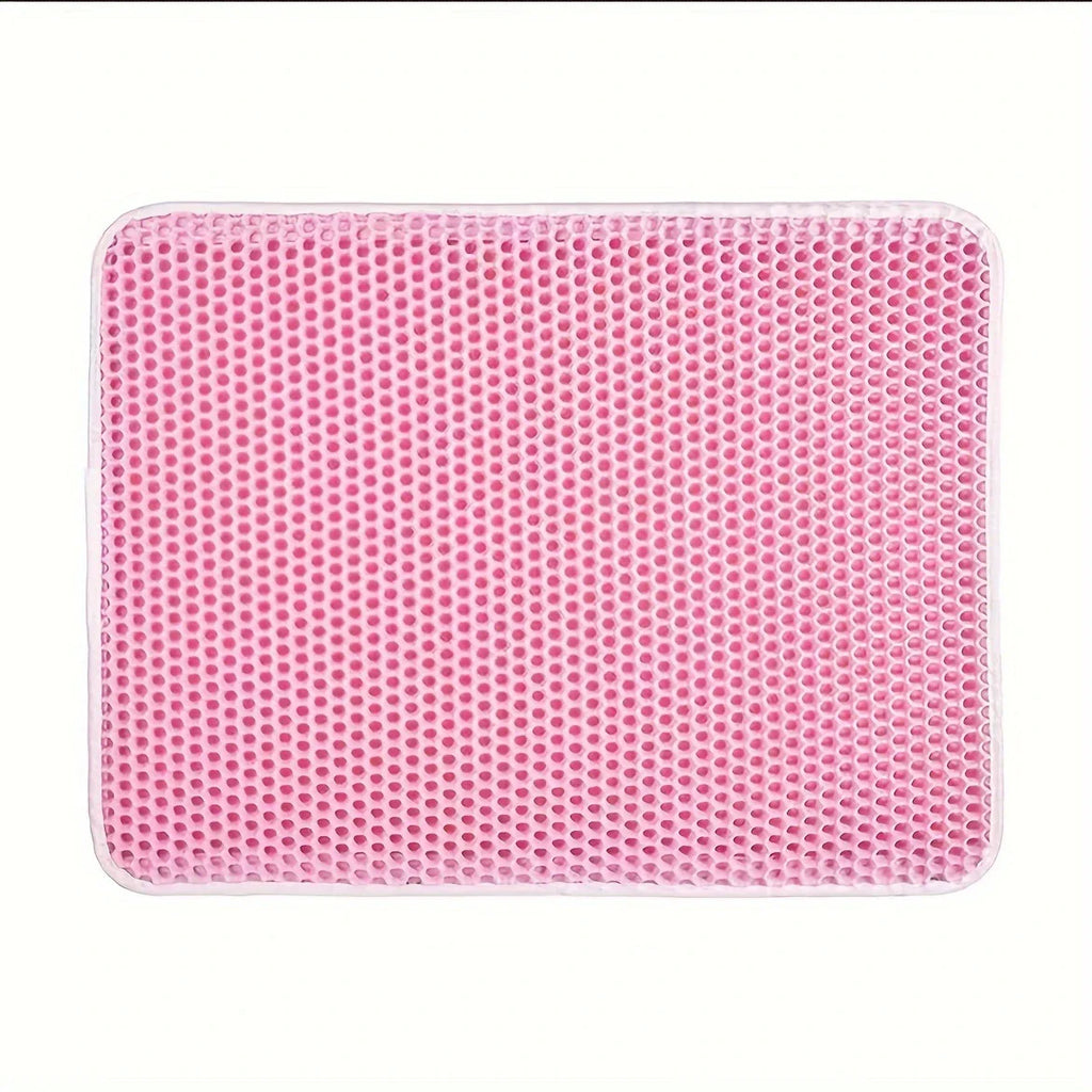 Large Cat Litter Mat – Honeycomb Double-Layer Waterproof EVA Mat for Litter Scatter Control & Easy Cleaning