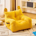 Kids Bear Plush Sofa Chair Soft Ergonomic Small Lazy Sofa with Storage Pocket for Boys and Girls
