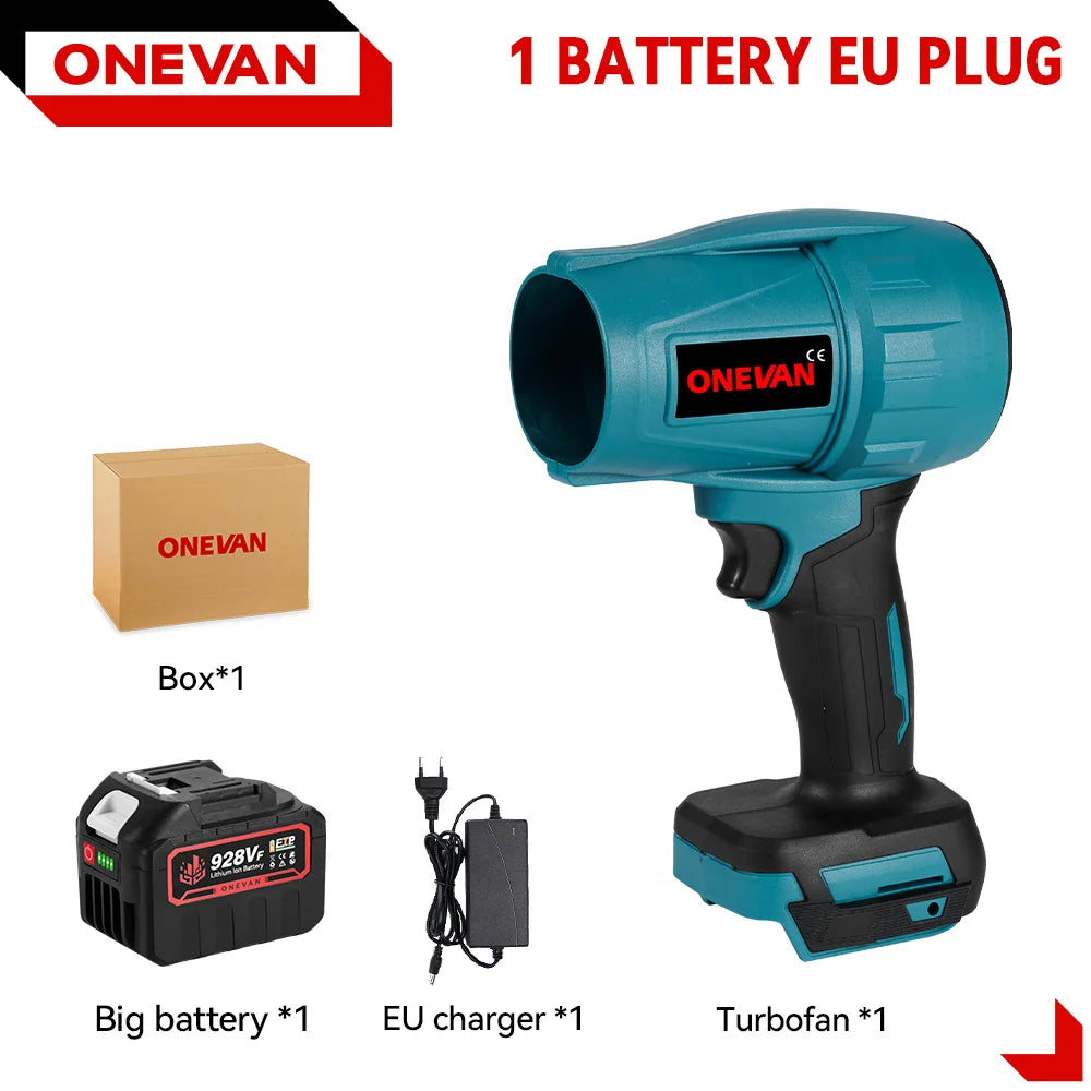 2000W Cordless Brushless Turbo Blower — 200 m/s High-Speed Air Blower for Leaves, Dust & Snow