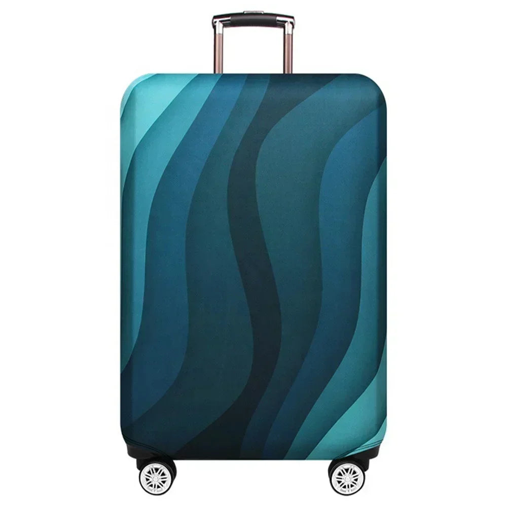 Washable Stretch Luggage Cover - Suitcase Protector for 18–32 Inch (45–81 cm) Suitcases | Geometric Print Travel Accessory