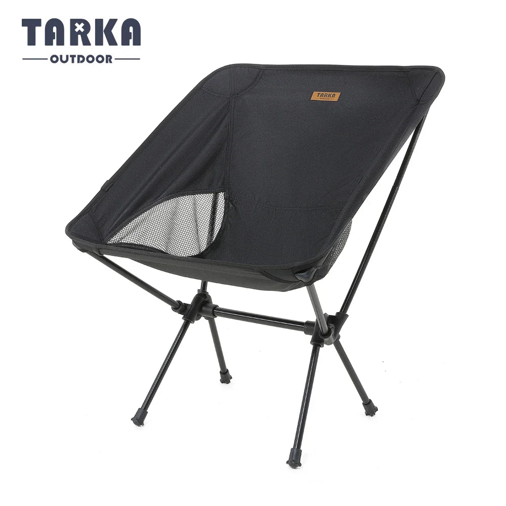 Ultralight Foldable Camping Chair – Portable Backpacking Moon Chair for Beach, Picnic & Fishing (900 g / 2.0 lb, 1-Pack)