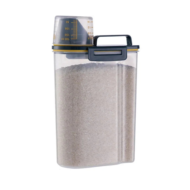 Large Capacity Airtight Pet Food Storage Container - Durable, Easy-Clean, Non-Slip for Dogs and Cats